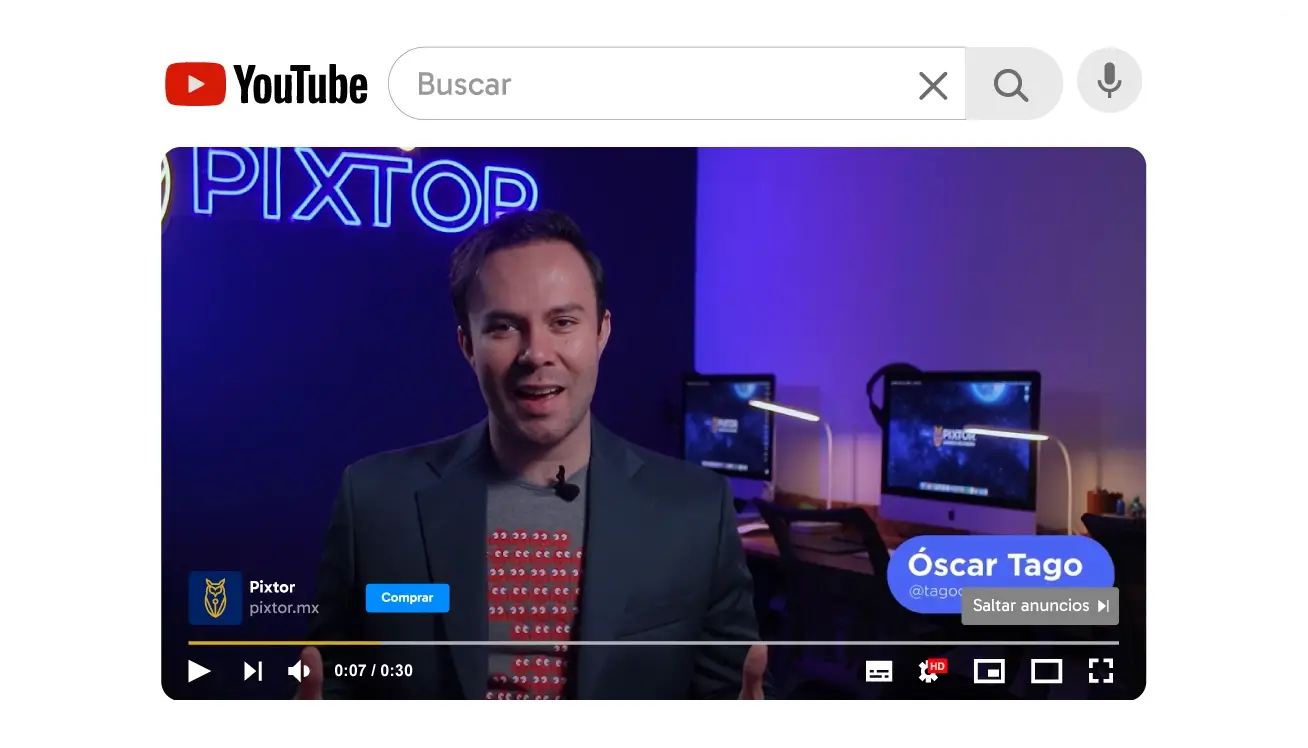 Canal de youtube de Pixtor